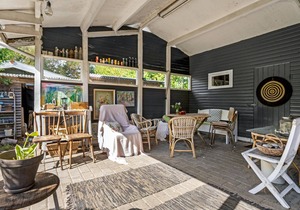 This cozy vacation home welcomes you near the beach in Bjerge Nordstrand.