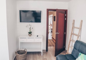 Tiki Unit, one bedroom studio, furnished., second floor street side