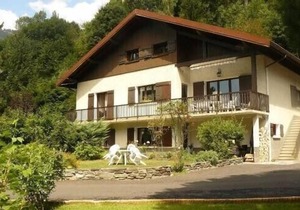 Traditional chalet at the foot of alpine resorts