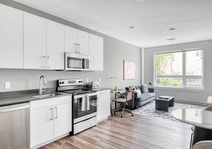 Trendy Brighton 1BR w/W/D, Gym, near T, Shops + Dining, by Blueground