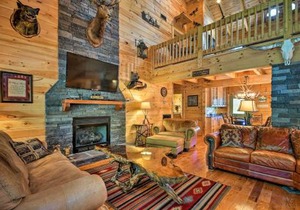 Trenton Cabin with Hot Tub - 14 Mi to Lookout Mtn!