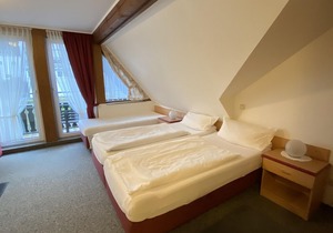 Triple Room Shower / WC - Hotel Garni Am Brunnenplatz