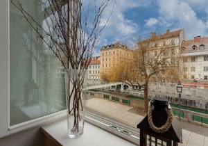 Tromostovje II In Heart Of Ljubljana, Ljubljana, Slovenia