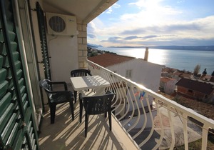 Two bedroom apartment with balcony and sea view Duće, Omiš (A-7532-b)