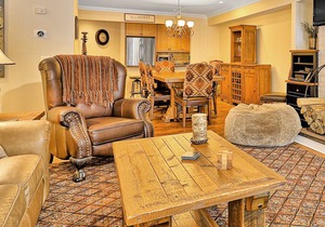Ultimate ski-in/out condo with mountain views, hot tub, & fireplace