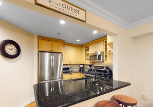 Ultimate ski-in/out condo with mountain views, hot tub, & fireplace