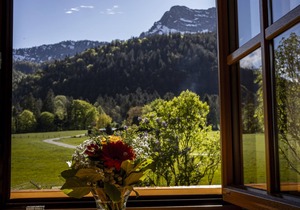 Untersberg, 1-4 Personen, ca. 50 qm, 1 Schlafzimmer 2x Dusche/WC, Wohnschlafraum, Küche, Balkon