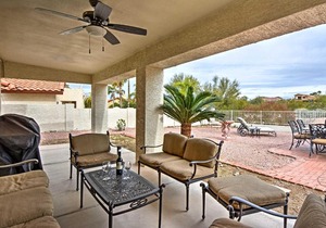 Upscale Mesa Golf Course Retreat with Mountain Views