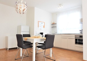 Vacation apartment E3 with small terrace, 56sqm, 1 bedroom, max. 4 persons