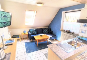 Vacation apartment directly on the North Sea with roof terrace