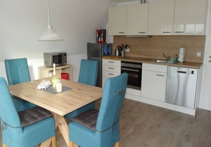 Vacation apartment in a quiet location and with balcony - Ferienhaus Solamar FeWo OG -