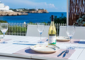 Vacation Home 'Sa Caleta' with Pool, Sauna, Balcony, Jacuzzi, Wi-Fi & A/C