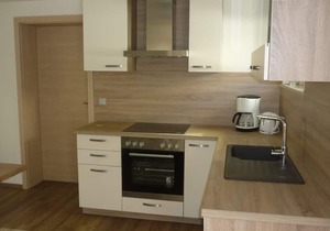 Vacation home with double bed and sofa bed, terrace