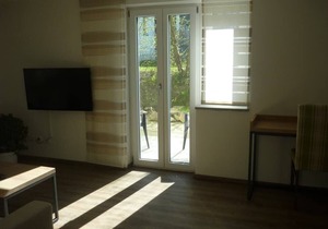 Vacation home with double bed and sofa bed, terrace
