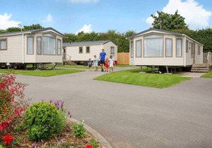 Very comfortable, modern and contemporary caravan with one double and two twin.