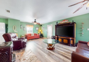 Vibrant, Dog-Friendly Getaway w/ Free WiFi, Enclosed Yard, & Furnished Deck
