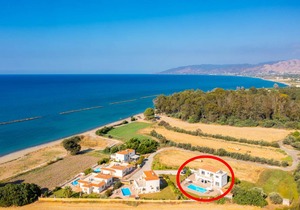 Villa Achilleas Chrystalla: Large Private Pool, Sea Views, A/C, WiFi, Eco-Friendly - 2505
