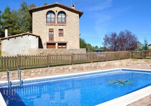 Villa in Casserres Sleeps 15 with Pool
