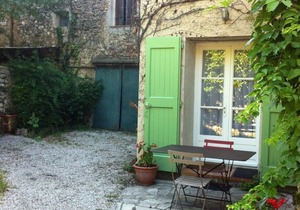 Village house with garden