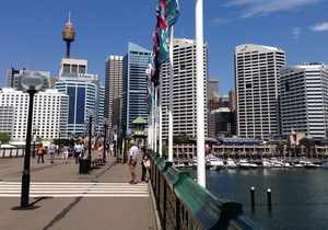 Walk to the city, Fish Market, Darling Harbour