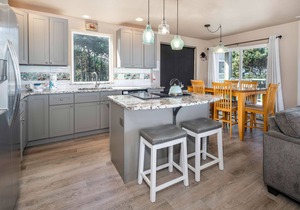 Walk to the sand from this Beachfront Pet Friendly home, enjoy panoramic views