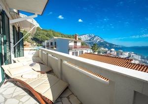 Water sport - mountaineer and sandy beach vacation in Croatia