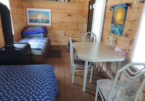 Waterfront cabin on private trout lake