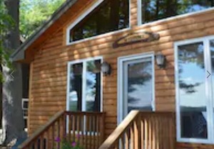 Waterfront cabin with private Sebago Lake Beach