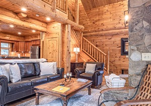 Watershed 1 - Modern-Rustic, Luxury, One King Bedroom Cabin