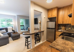 Whistler Creekside Condo. Extremely close to gondola for skiing and bike park access.