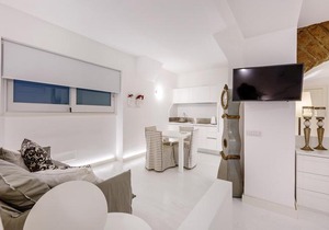 White stylish apartments