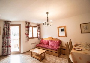 Wifi, 10m from ski slopes, 1st floor, balcony, parking, tv, ski locker, 40m², Val Cenis