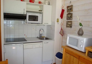 Wifi, 20m from ski slopes, Ground floor, balcony, parking, tv, ski locker, 30m²