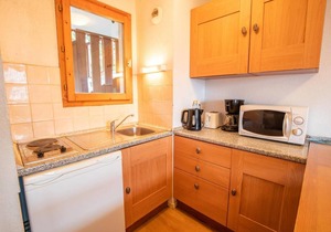 Wifi, 200m from ski slopes, 1st floor, view mountain, balcony, tv, ski locker, 36m², Valfréjus