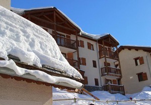 Wifi, 200m from ski slopes, 1st floor, view mountain, balcony, tv, ski locker, 36m², Valfréjus