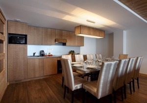 Wifi, 50m from resort center, fitness, swimming pool, sauna, hammam, balcony, tv, ski locker, 45m²