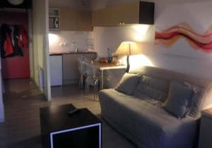 Wifi, ski-in/ski-out & foot of the slopes, terrace, parking, tv, ski locker, 23m², Chabanon-Selonnet