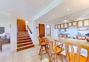 Wonderful ocean view resort villa BBQ area, shared pool and beach access