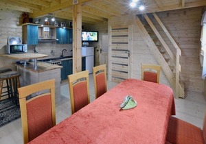 Wooden House by Ostrowieckie Lake with Beach