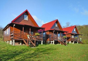 Wooden House in Lubin by Lake Wicko