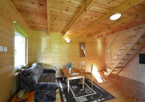 Wooden House in Lubin by Lake Wicko