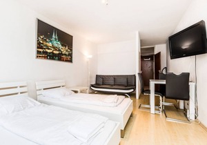 Zeitwohnung Deutz, 31qm, 1 Wohn-/Schlafzimmer, max. 4 Personen