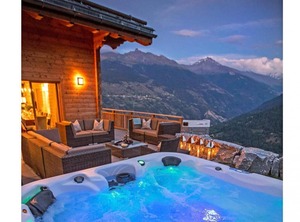 Terrace Fireplace Stove Ski Locker Thyon | Heremence