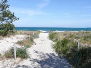 Villa Seeschwalbe Fewo Balkon Meerblick | Breege