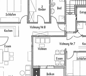 Ferienwohnung Nr Dachgeschoss Separates Schlafzimmer 