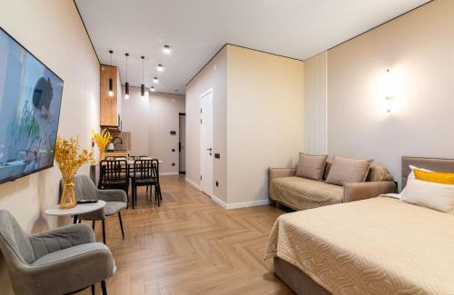 Almaty Apartment | Светлая квартира-студия в 5-минутах от Мега Парк