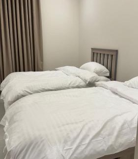 Almajaridah Apartment | غرفة نوم بسريرين مفرده