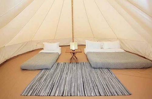 Llanfaethlu Cabin | 1 'Adhara' Luxury Bell tent Glamping Tent Anglesey