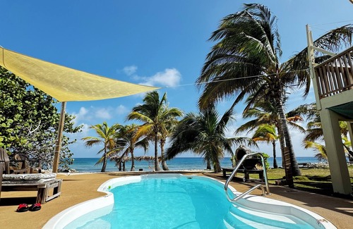West End House | 1-bdm tropical beach paradise w/pool, hammocks, cabana, snorkeling, BBQ & more!