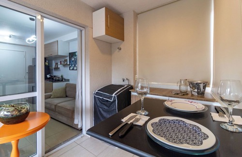 Santo Amaro Apartment | 1 Bedroom Apartment, A/C, Wi-Fi, Great Location in the South Zone of São Paulo